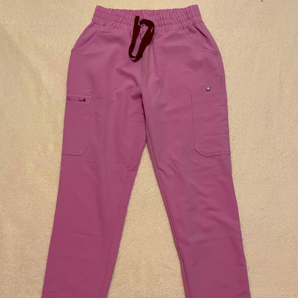 Figs High-waisted Yola scrub pants, Iris